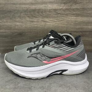 Saucony Axon 2 Running Shoes Womens Size 9 Grey Pink Sneakers